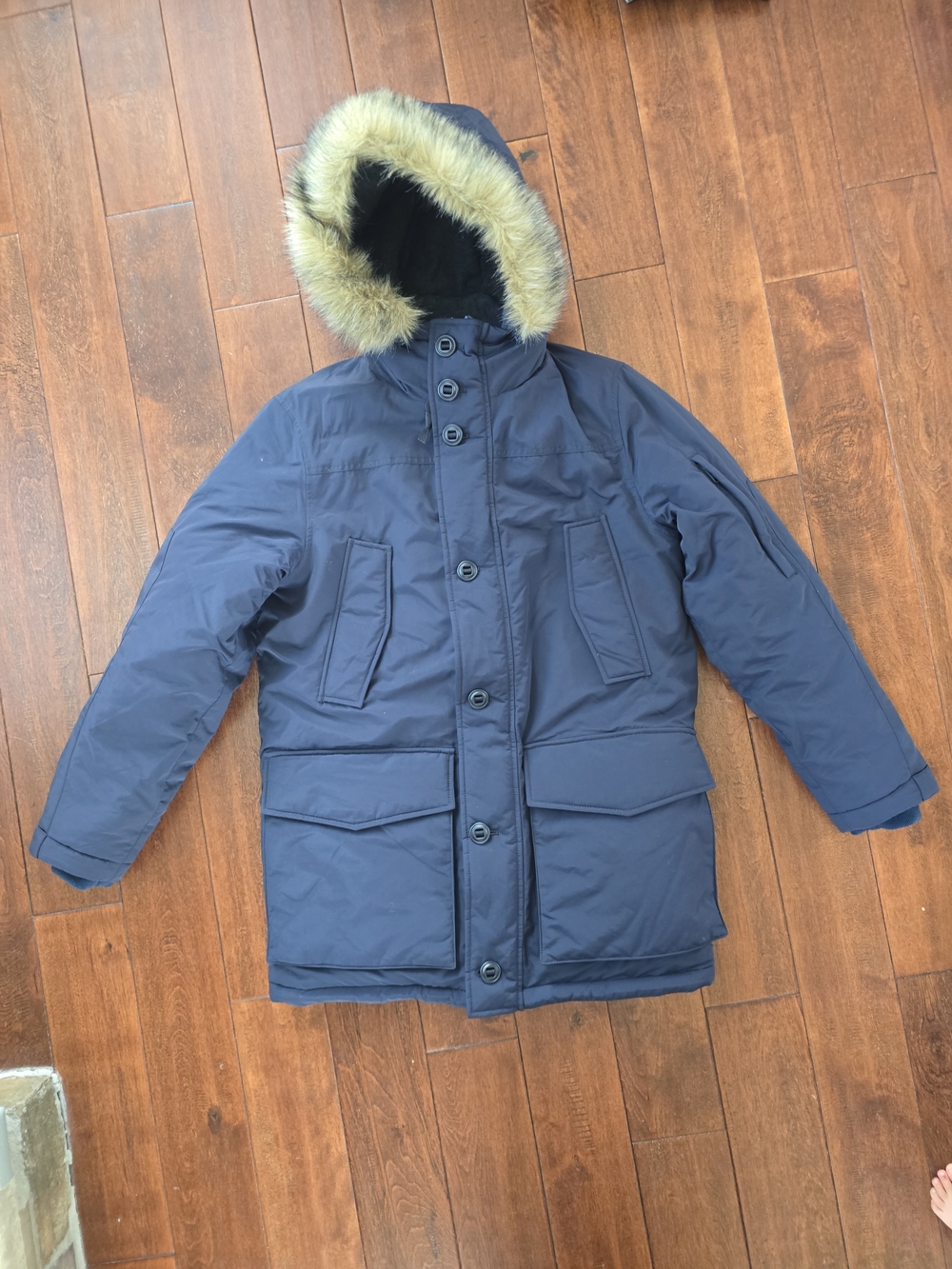 Men's J.Crew Nordic Field Parka Primaloft Navy Size Small